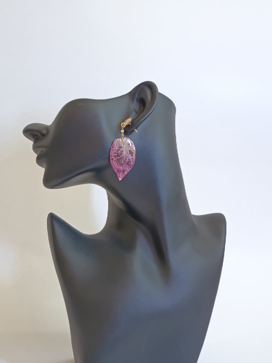 Bougainvillea Gold Filled Stainless Steel Earrings