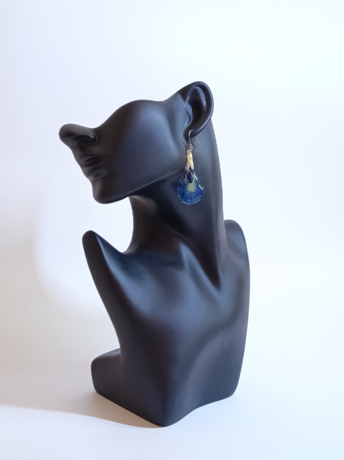 Blue Butterfly Pea Drop Earrings