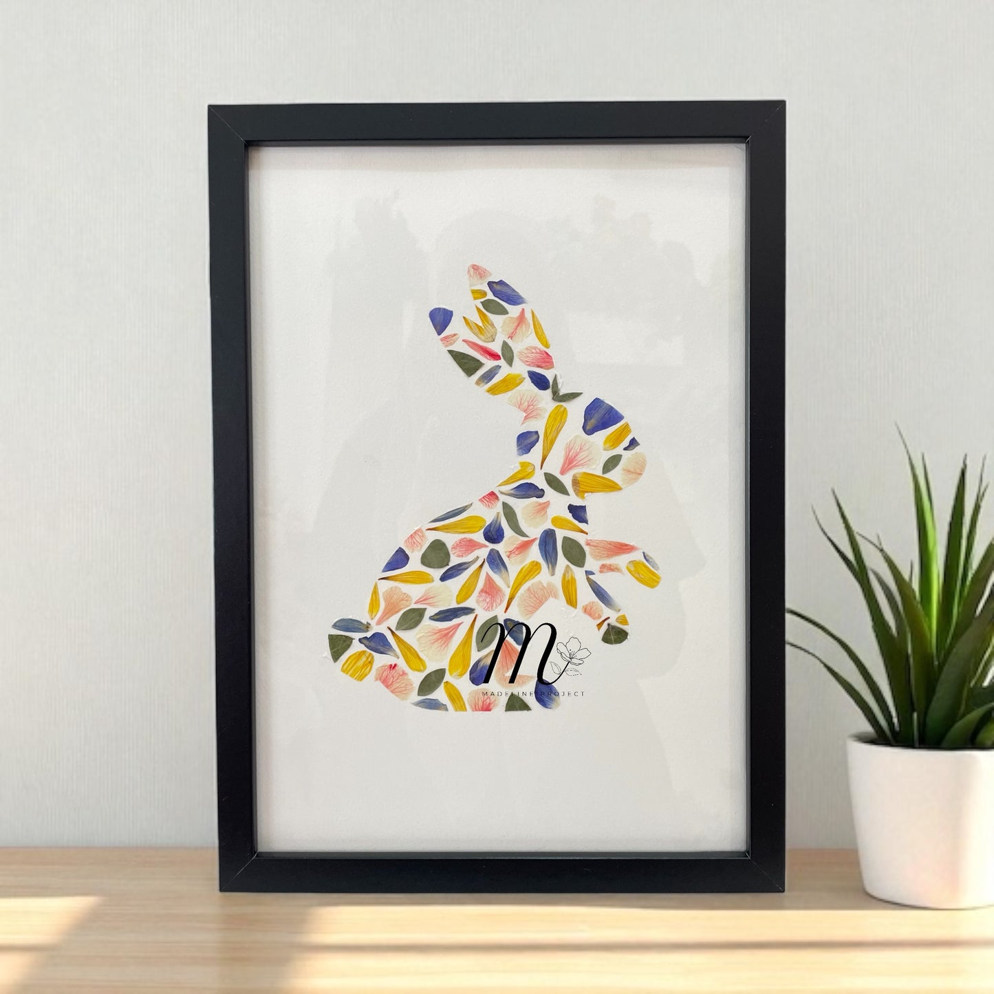 Pressed Flower Keepsake Frame – Custom Bouquet Memorial with Photo & Personal Note (5 Frame Colors)