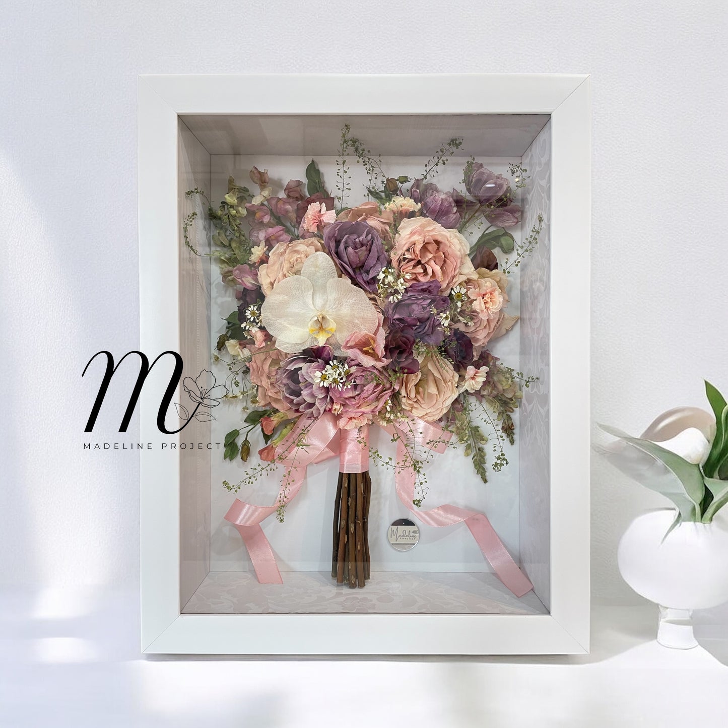 Bridal Bouquet Preservation Frame – Timeless Floral Keepsake