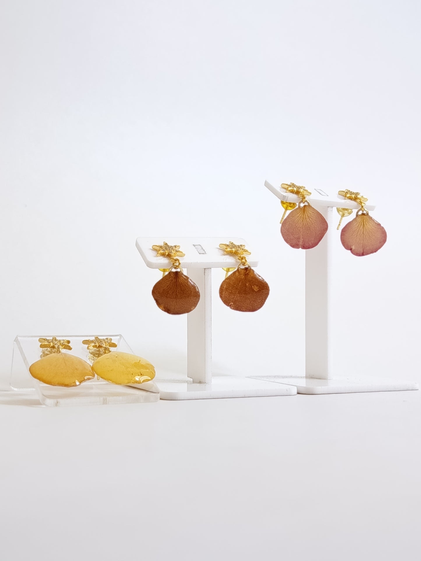 Coco Star - Real Rose Petal Earrings