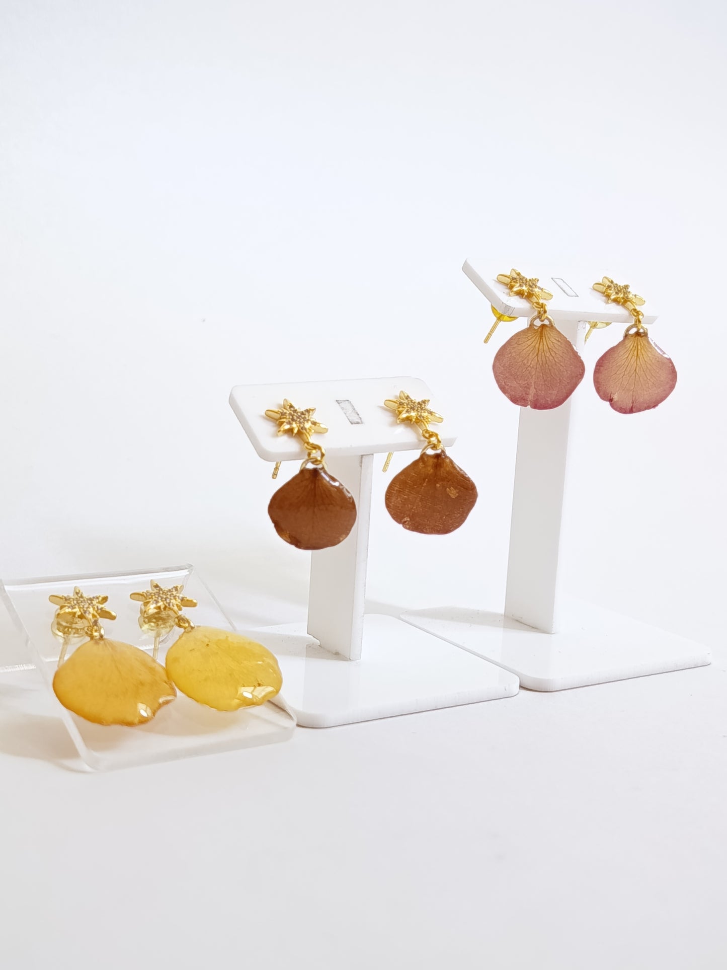 Coco Star - Real Rose Petal Earrings