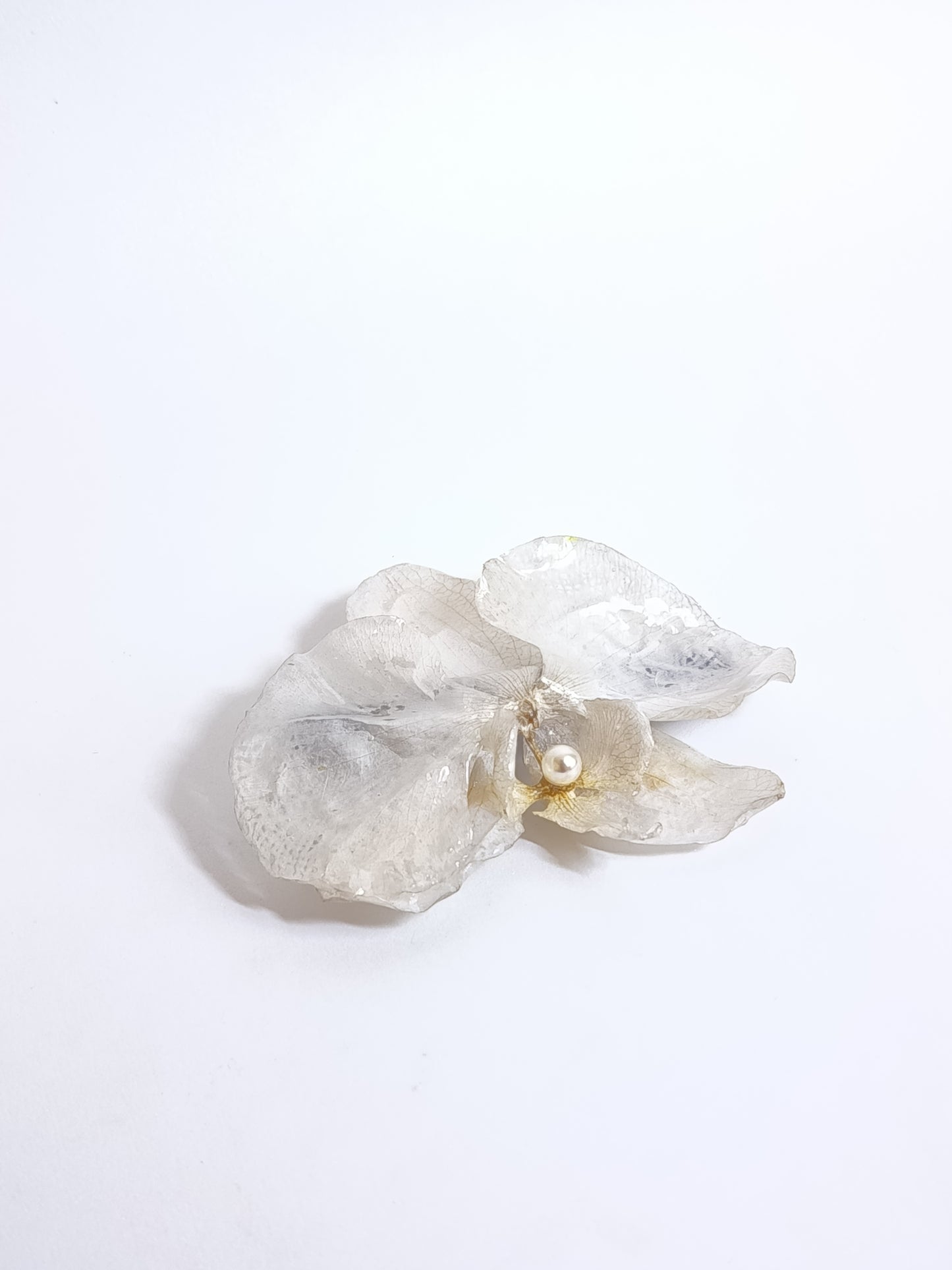 White Orchid Hair Clip