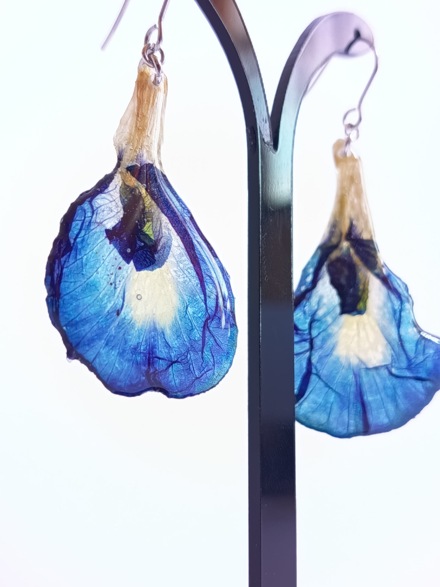 Blue Butterfly Pea Drop Earrings