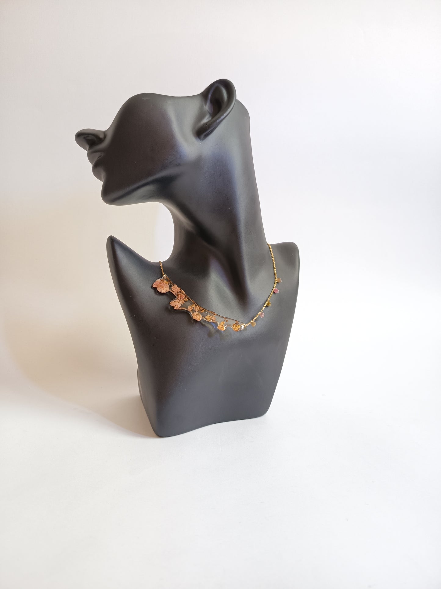 Antigonon Vine & Tourmaline Necklace