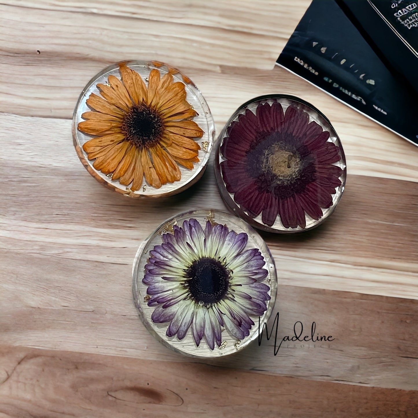 Gerbera Coaster - Resin Keepsake